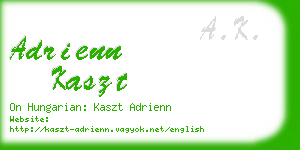 adrienn kaszt business card